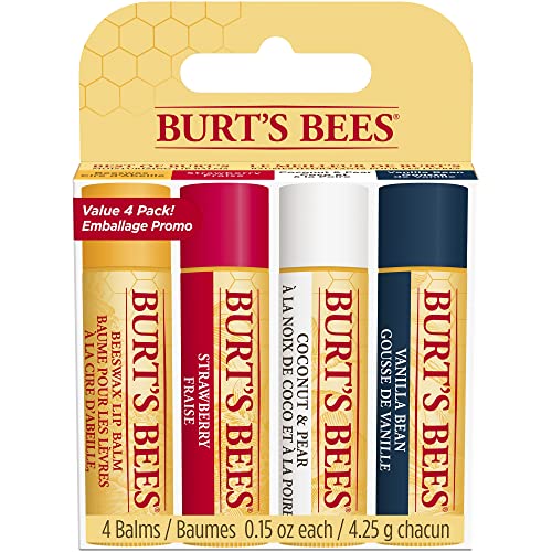 Burt's Bees Natural Lip Balms Geschenkset, 1er Pack (1 x 4 Stück)
