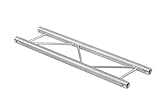 Alutruss BILOCK BQ2-210 2-Punkt-Traverse | Hochwertige Aluminiumrohre mit 50 mm Durchmesser | Inkl. 1 x Verbinderset | Für Messe- und Ladenbau, Diskotheken- und Theaterinstallationen