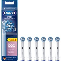 Oral-B Pro Sensitive Clean Aufsteckbürsten für elektrische Zahnbürste, 6 Stück, sanfte Zahnreinigung, innovative X-förmige Borsten, Original Zahnbürstenaufsatz für Oral-B Zahnbürsten
