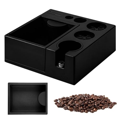 WUEURU Espresso-Klopfbox, Espresso-Tampingstation, Kaffee-Organizer-Box, passend für 51–58 mm Espresso-Tamper, Verteiler, Siebträger-Zubehör, Kunststoff-Kaffee-Tamperständer,
