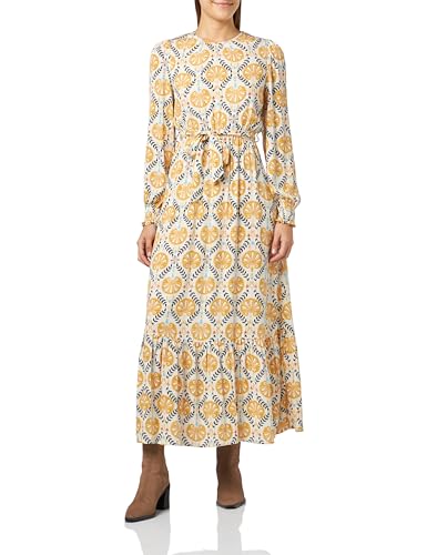 Springfield Damen Dress Kleid, gelb, 36