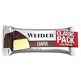 Weider Classic Pack, 27% Protein Bar, Dark-Chocolate Riegel, 24 x 32 g