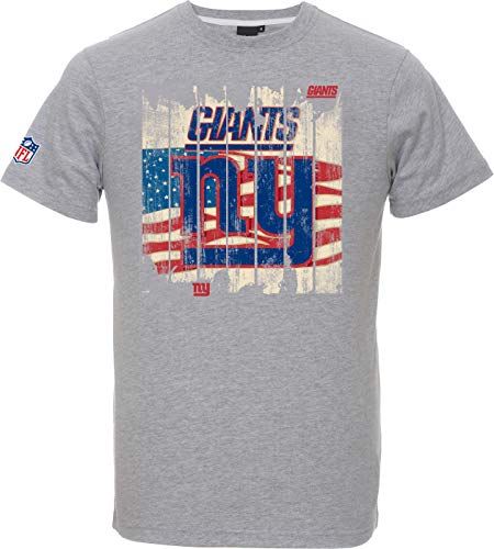 Majestic NFL Football T-Shirt New York Giants Picilo USA Flagge (XL)