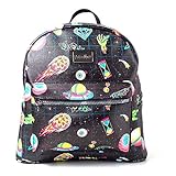 Bioworld Rick and Morty Space Sublimation All-Over Print Ladies Backpack Rucksack 41 Centimeters 20 Schwarz (Black)