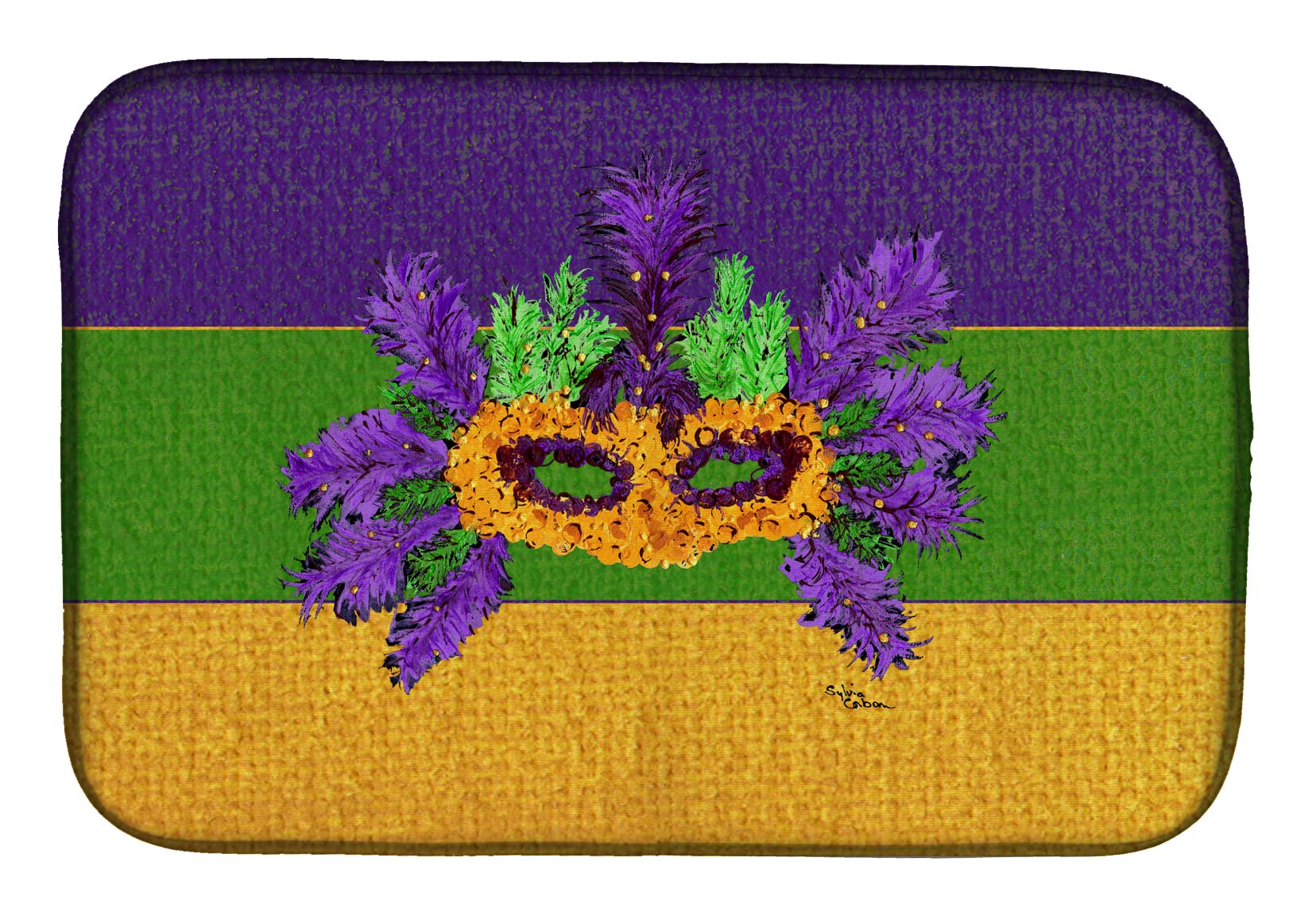 Caroline's Treasures 8389DDM Mardi Gras Abtropfmatte, 35,6 x 53,3 cm, mehrfarbig