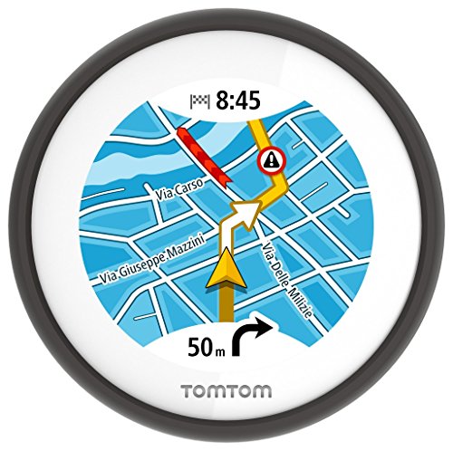 TomTom Vio Motorroller-Navigation (6,1 cm (2,4 Zoll) Display, Europa Karten, Radarkameras auf Wunsch, Anruferanzeige)