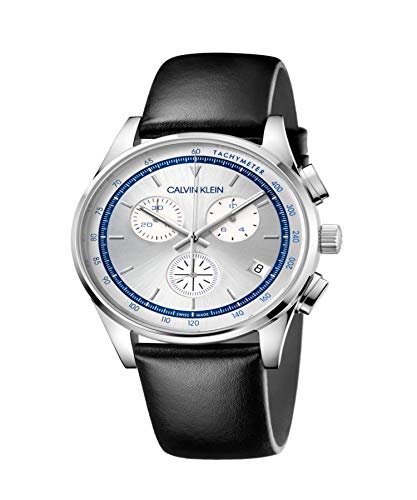 Calvin Klein Herren-Armbanduhr KAM271C6, schwarzes Armband