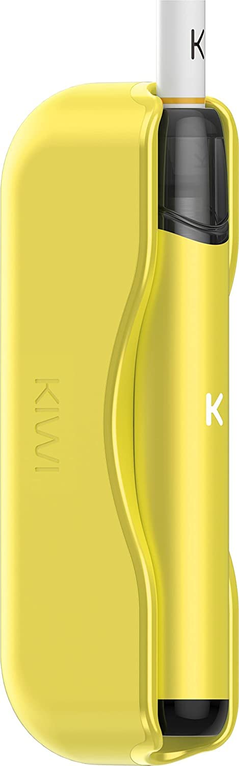 KIWI Starter Kit, Elektronische Zigarette mit Pod System, 400mAh, Powerbank 1450 mAh, 1,8 ml, Farbe Light Yellow, kein Nikotin, kein E-Liquid
