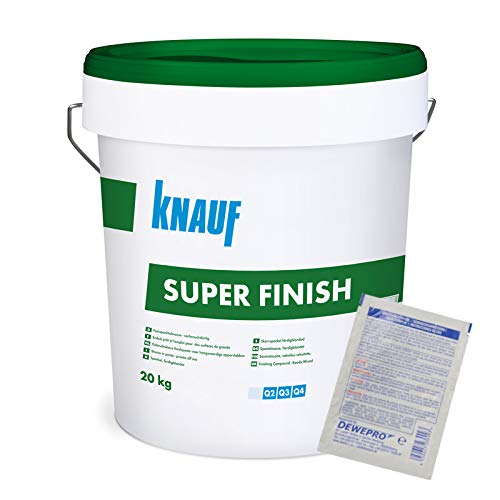 Knauf Super Finish - Allzweckspachtelmasse - im Set inkl. 1 St. DEWEPRO® Single Scrubs