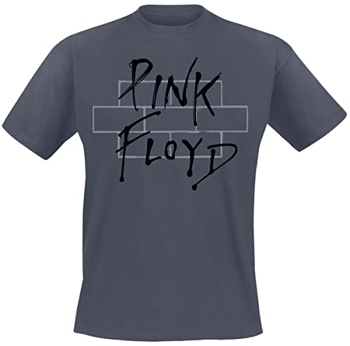 Pink Floyd The Wall Männer T-Shirt dunkelgrau M 100% Baumwolle Band-Merch, Bands