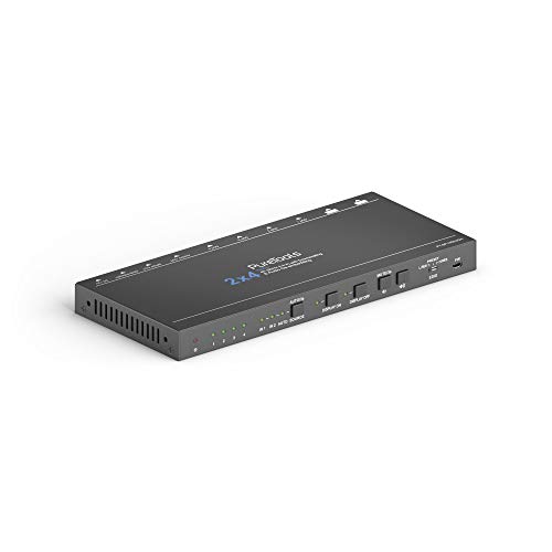 PureTools SP-HD24DA - 2x4, 4K HDMI Verteiler / Downscaler inkl. Audio-Extraktion