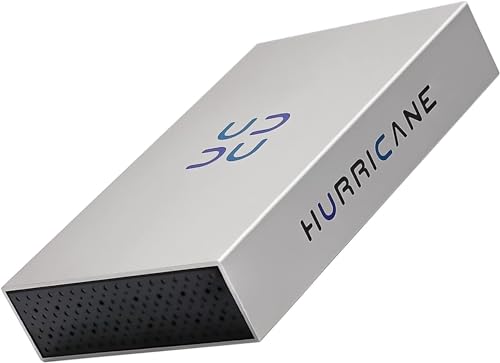HURRICANE 3518S3 Externe Festplatte 12TB 3.5" USB 3.0 HDD extern mit Netzteil für PC, Laptop kompatibel mit Windows mac Os Linux