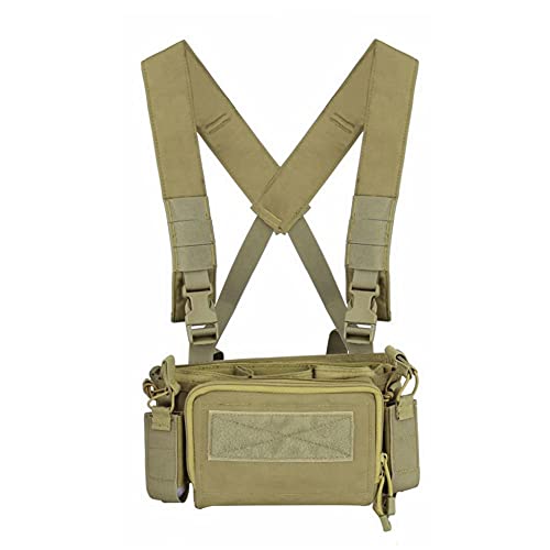 OAREA Camouflage Schnellspanner Tactical Vest Airsoft Ammo Chest Rig 5.56 9mm Magazinträger Combat Tactical Military