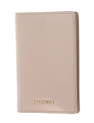 Coccinelle Metallic Soft Passport Holder Powder Pink