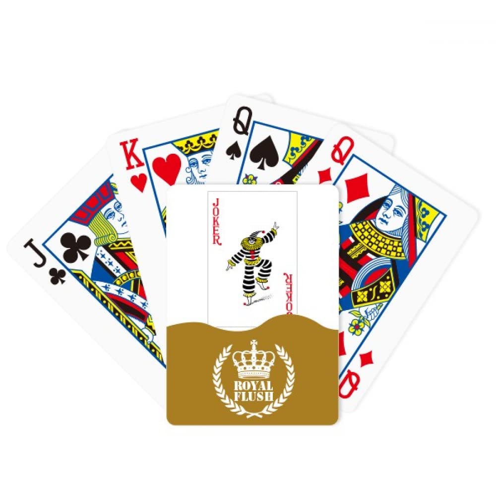 Red Joker Spielkarten Muster Royal Flush Poker Spielkartenspiel