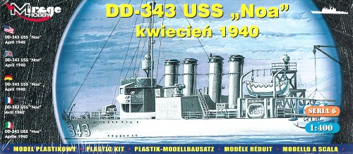 Mirage Hobby 40604 - DD-343 USS Noa June 1937, Schiff
