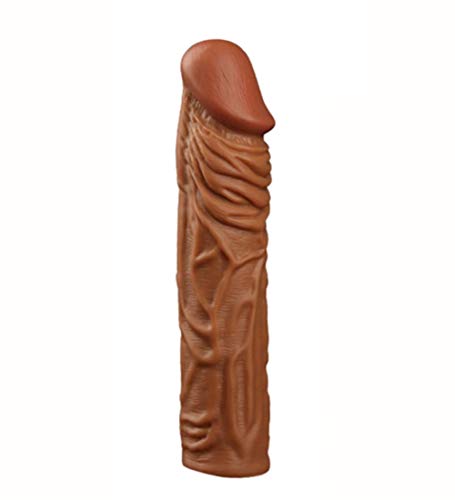 Multifunktionales Silikon-Doppelport-Kondom für Männer Realistisches Sexspielzeug für Penis-Verhütungsmittel zur Verlängerung der Muskellinie Sexspielzeug mit verzögerter Ejakulation 3 Stile (B)