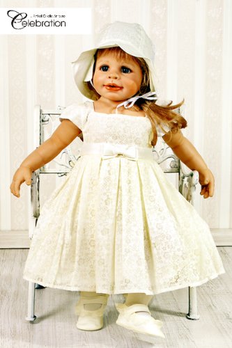 Babykleid Festkleid Sommerkleid Kleid ivory Gr.68 Set 2-teilig Modell 4792