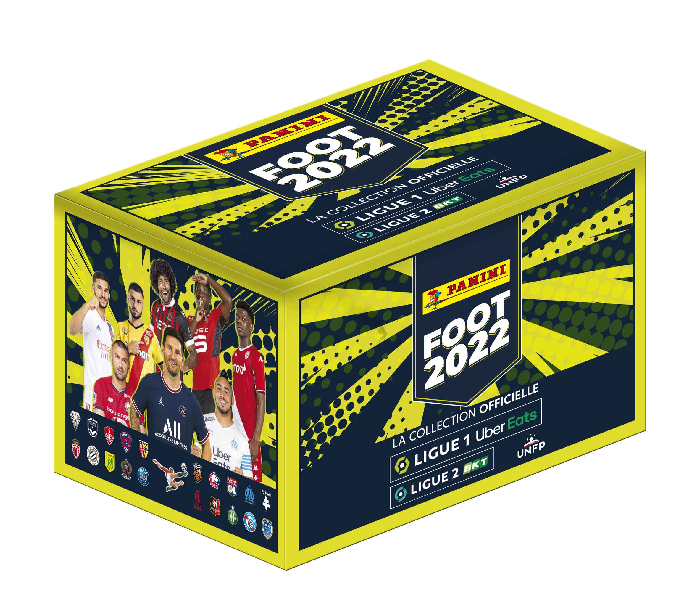 Panini Sticker Fußball Ligue 1 2021-22 Box mit 100 Hüllen