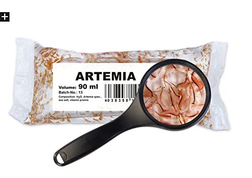 Sahawa® Lebendfutter Artemia 10x90ml Beutel, Aquarienfischfutter