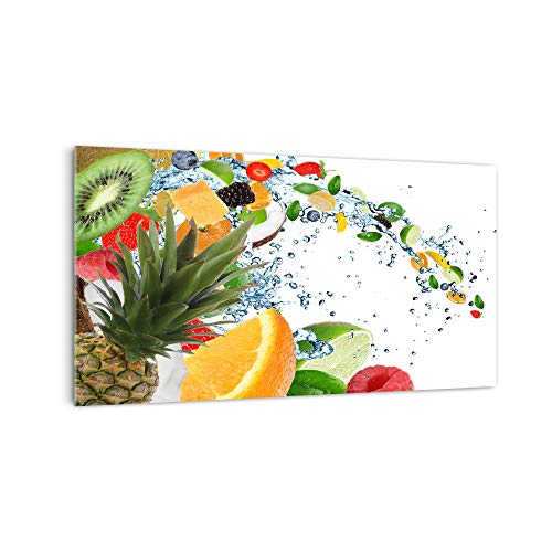 DekoGlas Küchenrückwand 'Ananas Fruchtsalat ' in div. Größen, Glas-Rückwand, Wandpaneele, Spritzschutz & Fliesenspiegel