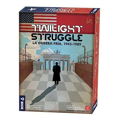 Devir, bunt, BGTWIST Twilight Struggle Strategisches Brettspiel, Talla unica