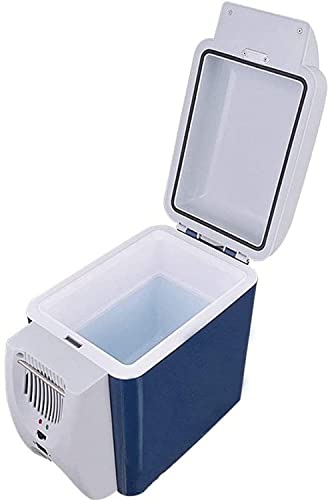 Samnuerly Autokühlschrank 7,5 l Autokühlschrank/Mini-Warm- und Kaltkühlschrank/geräuscharmer, leicht zu transportierender Outdoor-Reisekühlschrank mit doppeltem Verwendungszweck für Zuhause und Auto