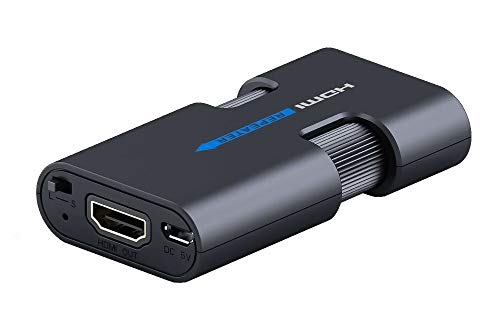 PremiumCord 4K HDMI Repeater bis zu 40m, HDMI 2.0, externe Hilfsstromversorgung, unterstützt Video 4Kx2K 2160p UHD, Full HD 1080p 60Hz, Farbe schwarz