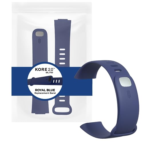 KoreHealth Kore Elite Fitness-Tracker-Ersatzband (blau) – für Kore Elite Aktivitäts- und Fitness-Tracker l weiches Fitness-Armband l Herzfrequenz-Monitor Zubehör | erhältlich in vier Farben