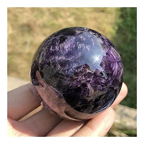Natürlicher Kristall Sehr schöne 1PC natürliche Traum-Amethyst-Kugel, polierter Globus, Massageball, Reiki-Stein, Heimdekoration, Souvenirs, Geschenk (Size : 20-25mm)