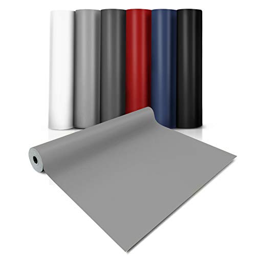 CV Bodenbelag Vinylboden Unifarben Expotop - abriebfester PVC Bodenbelag - viele Farben (200 x 400 cm, Hellgrau)