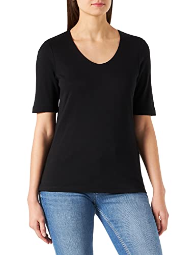 Street One Damen New Palmira T-Shirt, Black, 44