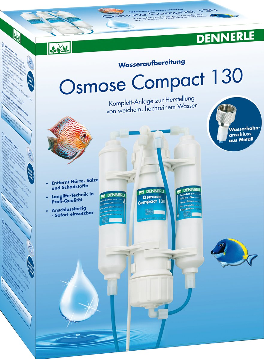 Dennerle Osmose Compact 130 - Komplett-Anlage zur Herstellung von weichem, hochreinem Wasser