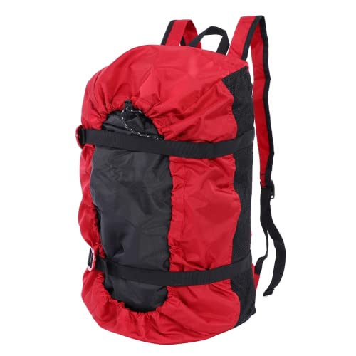 JULYKAI Schultergurt-Seil-Kit-Tasche ， Klettertasche ， Falten für den Außenbereich zum Platzieren von Kletterseilen(red)
