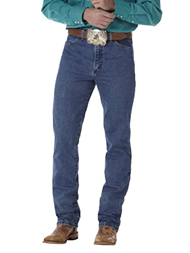 Wrangler Men's Cowboy Cut Slim Fit Jean, Stonewashed, 38x32