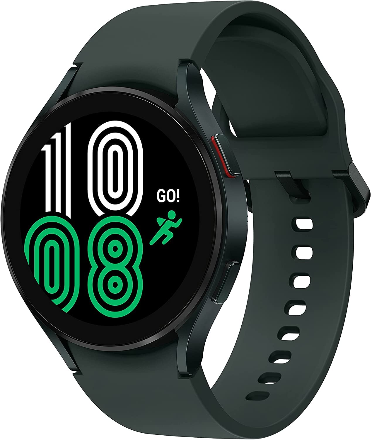 Samsung Galaxy Watch4 BT, Runde Bluetooth Smartwatch, Wear OS, dreh-bare Lünette, Fit-nessuhr, Fitness-Tracker, 44 mm, Green