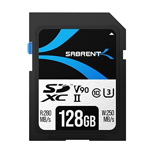 Sabrent Rocket v90 128GB SD UHS-II Speicherkarte R280MB/s W250MB/s (SD-TL90-128GB)