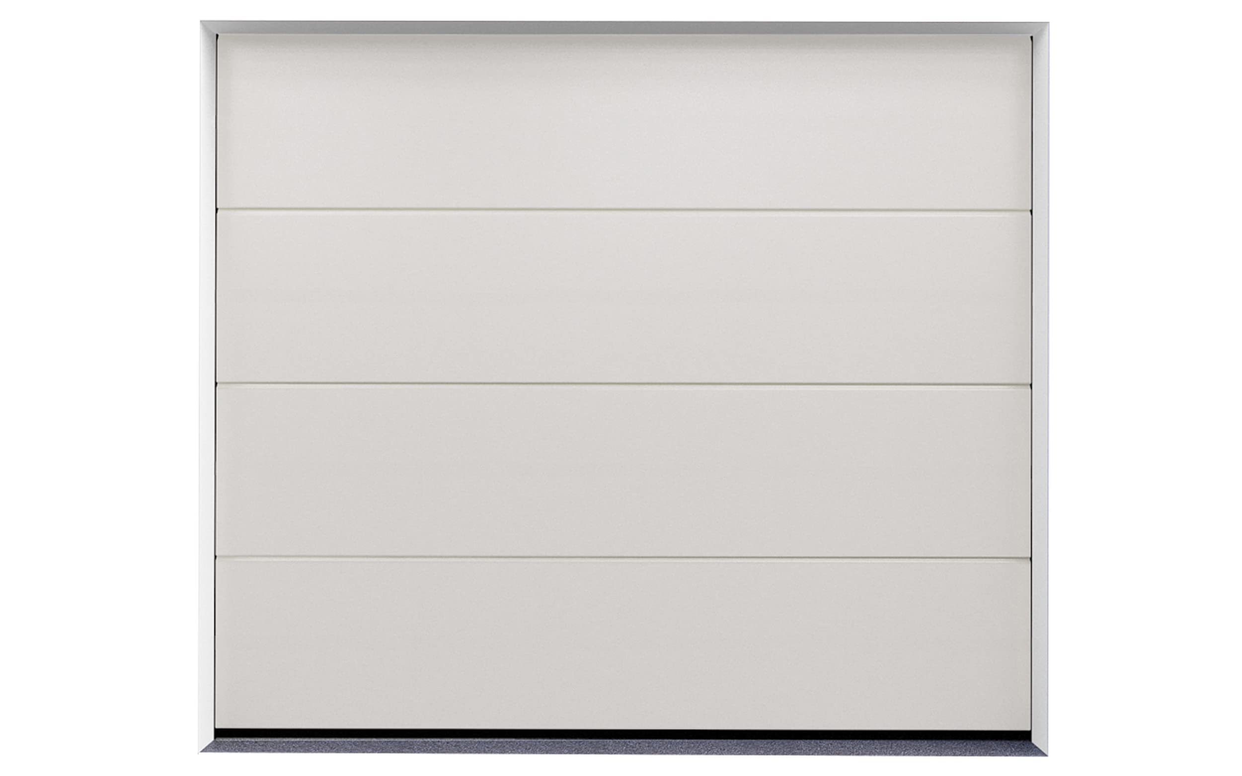 Doorhan Sektional Garagentor mit Antrieb | GLATT + W-LINE | zu Selbstmontage | (Breite 2500 x Höhe 2150, Weiß)