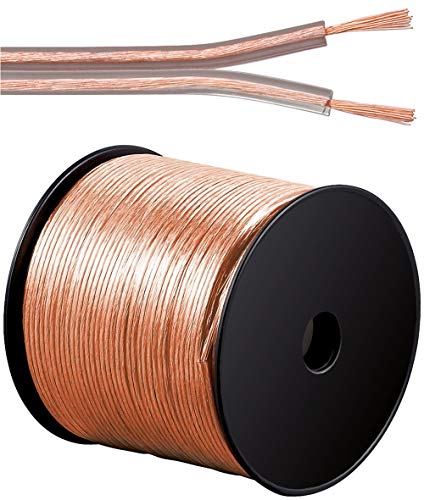 PremiumCord 100% CU Kabel Kupferkabel 2x0,75 mm² 100 m, kjpr-03-100