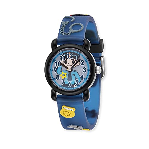 Herzengel analoge Armbanduhr für Kinder aus robustem Kunststoff mit weichem Kunststoffband - Dornschließe - 27 mm/ 3ATM - inkl. Stiftemäppchen