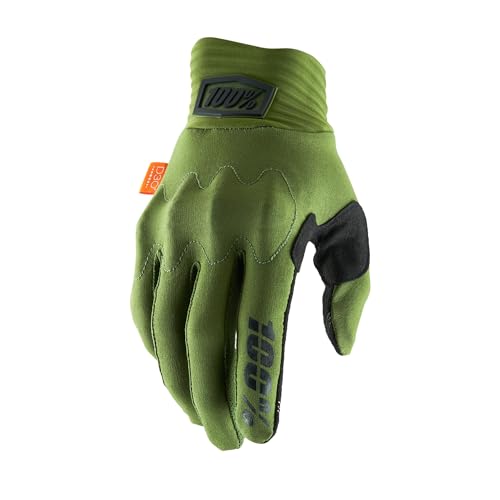 Desconocido Sport Handschuhe 100% Cognito Militärgrün 22, Grün/Schwarz (Mehrfarbig), L