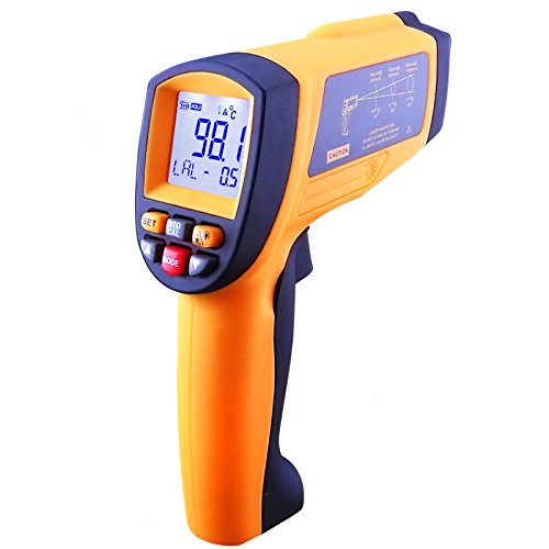 Professionelle Infrarot-Thermometer mit 0,1 bis 1 EM Pyrometer und -50 bis 1150 Grad C oder -58 bis 2102 Grad