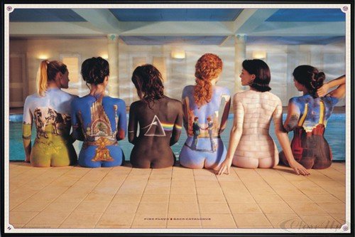 Close Up Pink Floyd Poster Bodypainting Album Covers (62x93 cm) gerahmt in: Rahmen schwarz