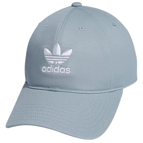 adidas Originals Women's Relaxed Fit Adjustable Strapback Cap, Magic Grey/White, One Size