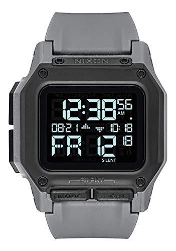 Nixon Herren Mondphase Quarz Smart Watch Armbanduhr mit Edelstahl Armband A1208-722-00