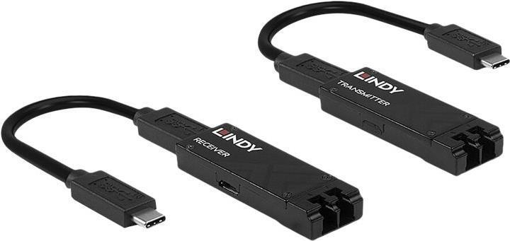 LINDY 43312 100m Fibre Optic USB 3.2 Typ C Extender