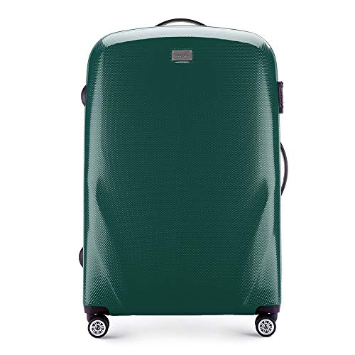 WITTCHEN Koffer – Großer | hartschalen, Material: polycarbonat | hochwertiger und Stabiler | Grün | 85 L | 79x53x27 cm