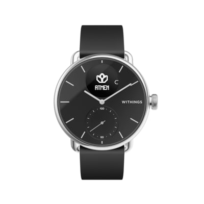 Withings Unisex-Adult Scanwatch 38mm Black Hybrid Smartwatch mit EKG, Herzfrequenzsensor und Oximeter, schwarz