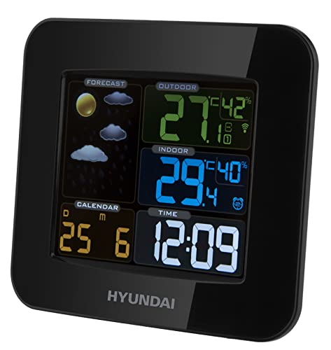 Hyundai Wetterstation Hyundai WS8446, (mit Außensensor)
