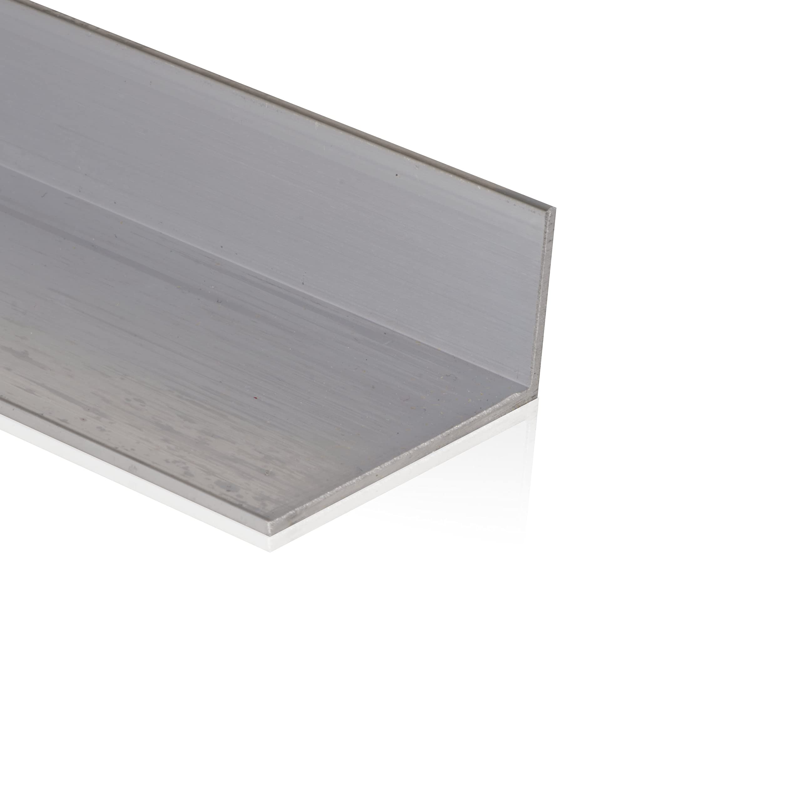 Fits Metall | Aluminium Winkel | AlMgSi0,5 | 60x40x3 mm | Länge: 2.000 mm +/- 5 mm | EN AW-6060 Aluwinkel